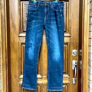 American eagle extreme flex relaxed straight mens jeans size 33 x 34
